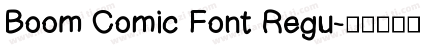 Boom Comic Font Regu字体转换